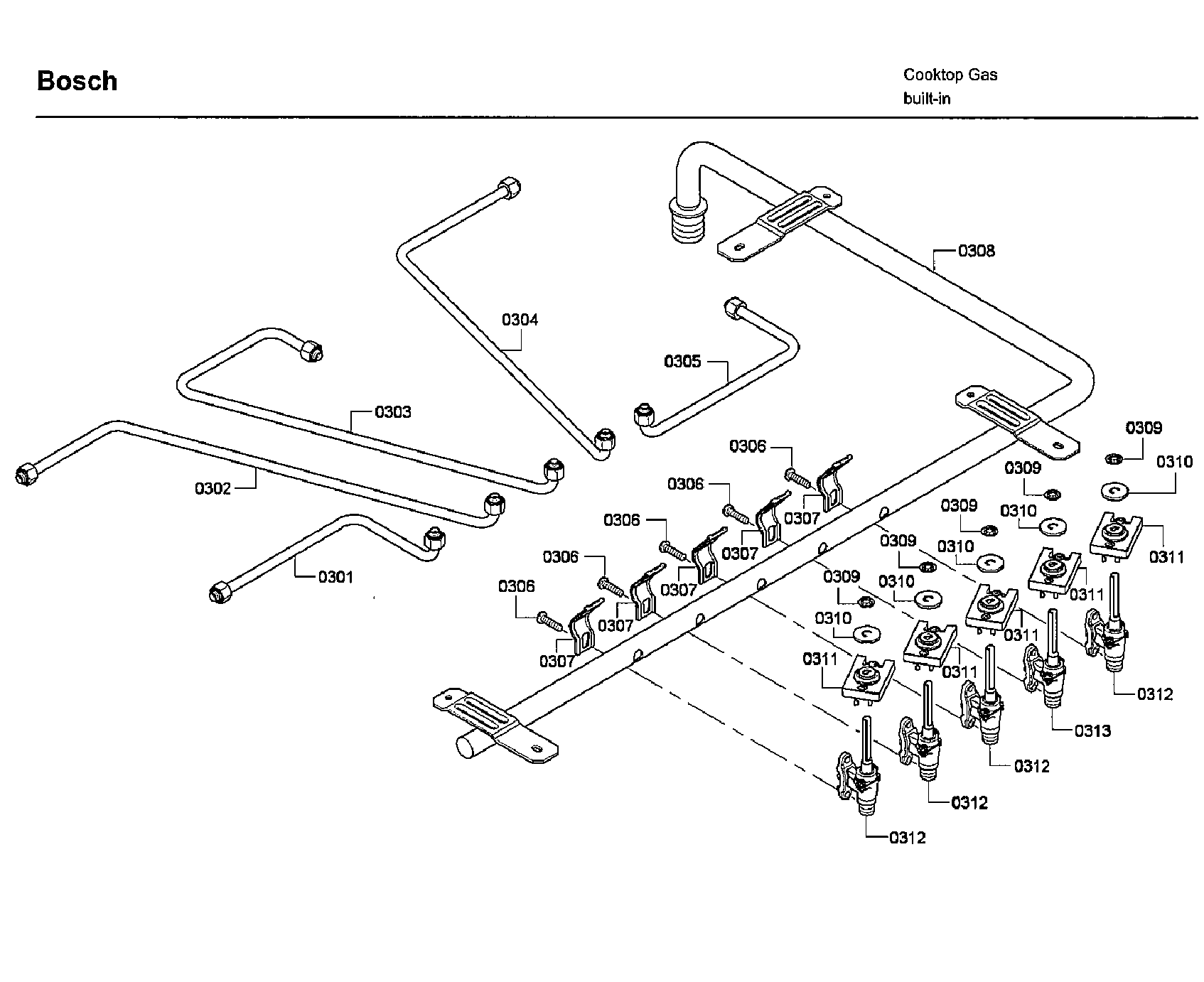 Bosch NGM8654UC/03 manifold diagram