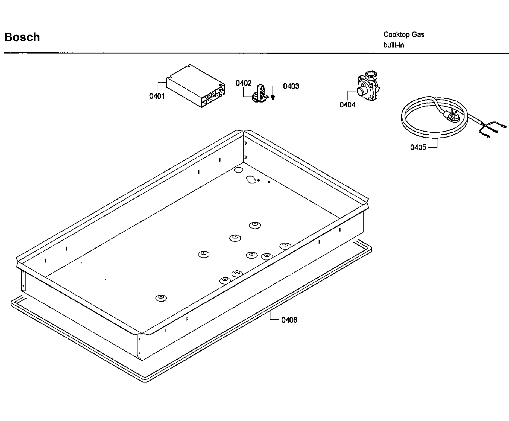 Bosch NGM8654UC/03 ignition asy diagram