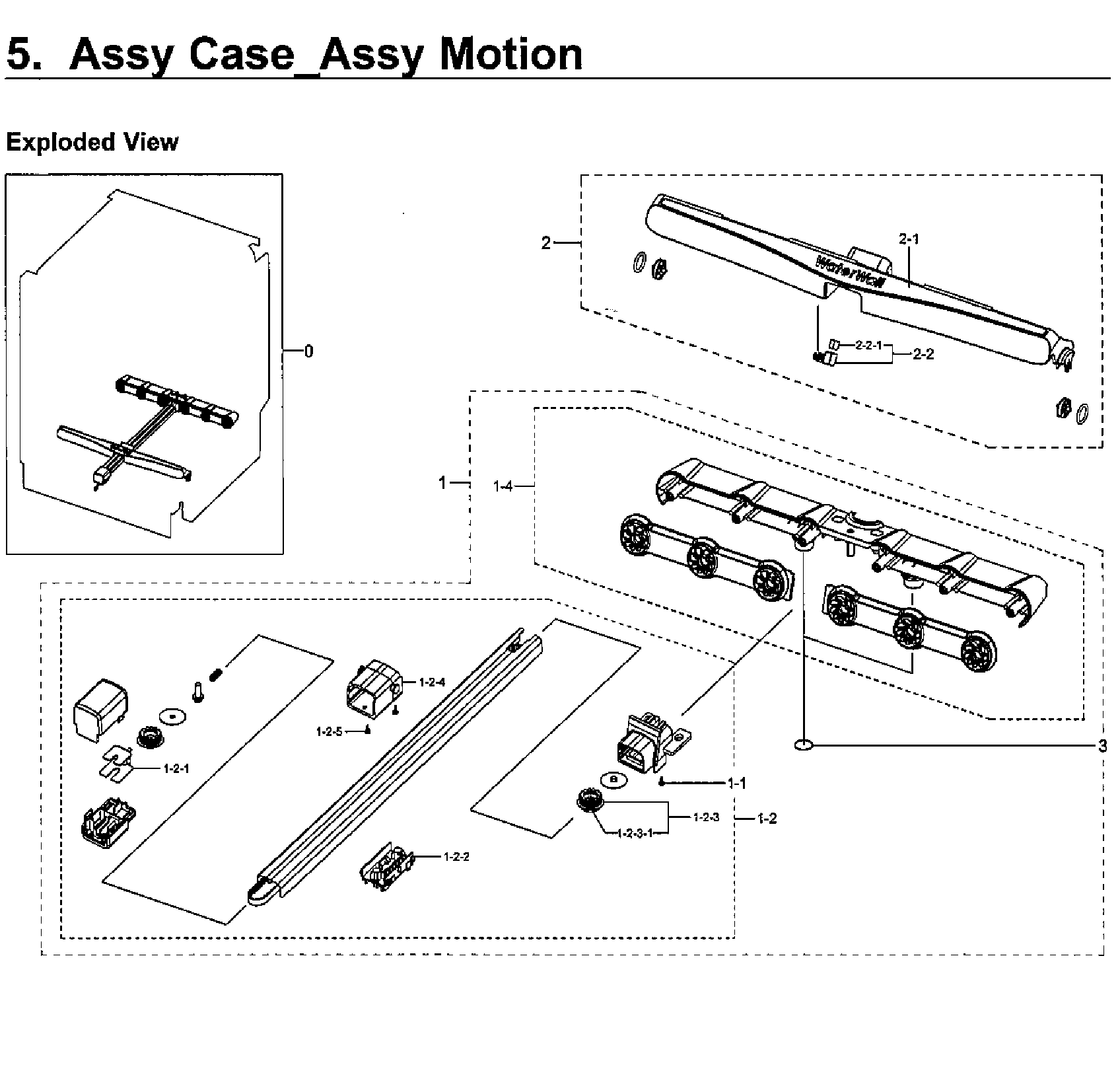 Samsung DW80H9930US/AA-01 motion case diagram