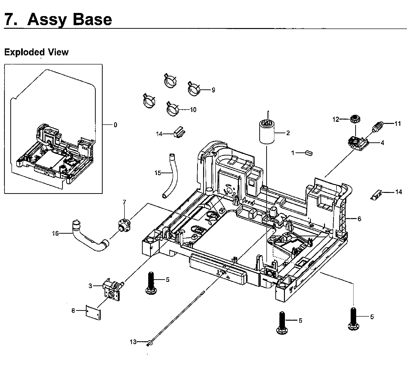 Samsung DW80H9930US/AA-01 base diagram