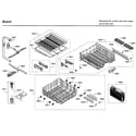 Bosch SHSM63W52N/01 rack asy diagram