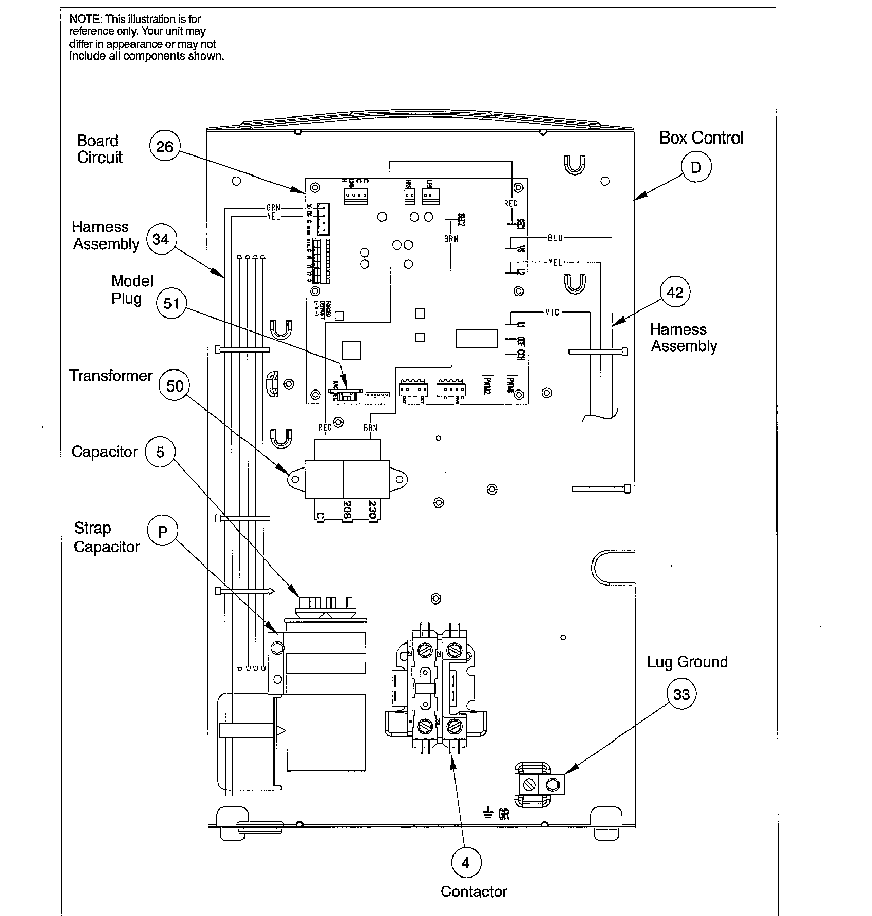 ICP HCH636GKA100 control panel diagram
