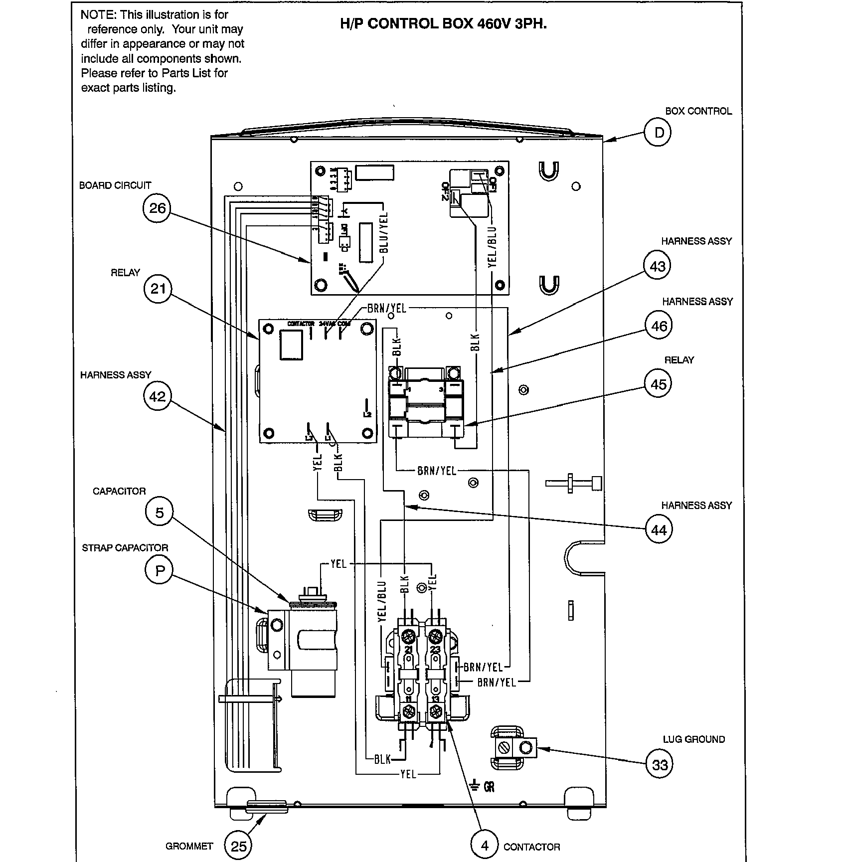 ICP N4H348GLE100 control panel diagram