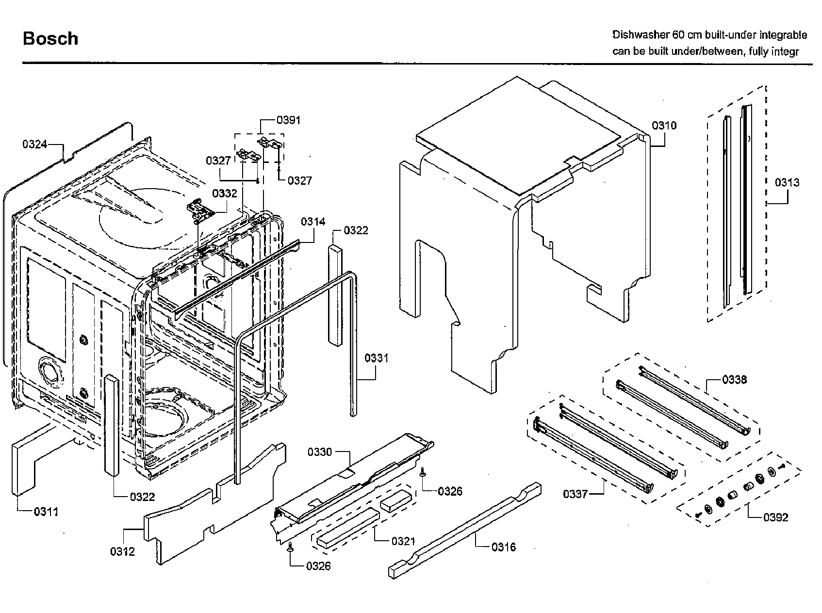 Bosch SHVM98W73N/01 frame diagram