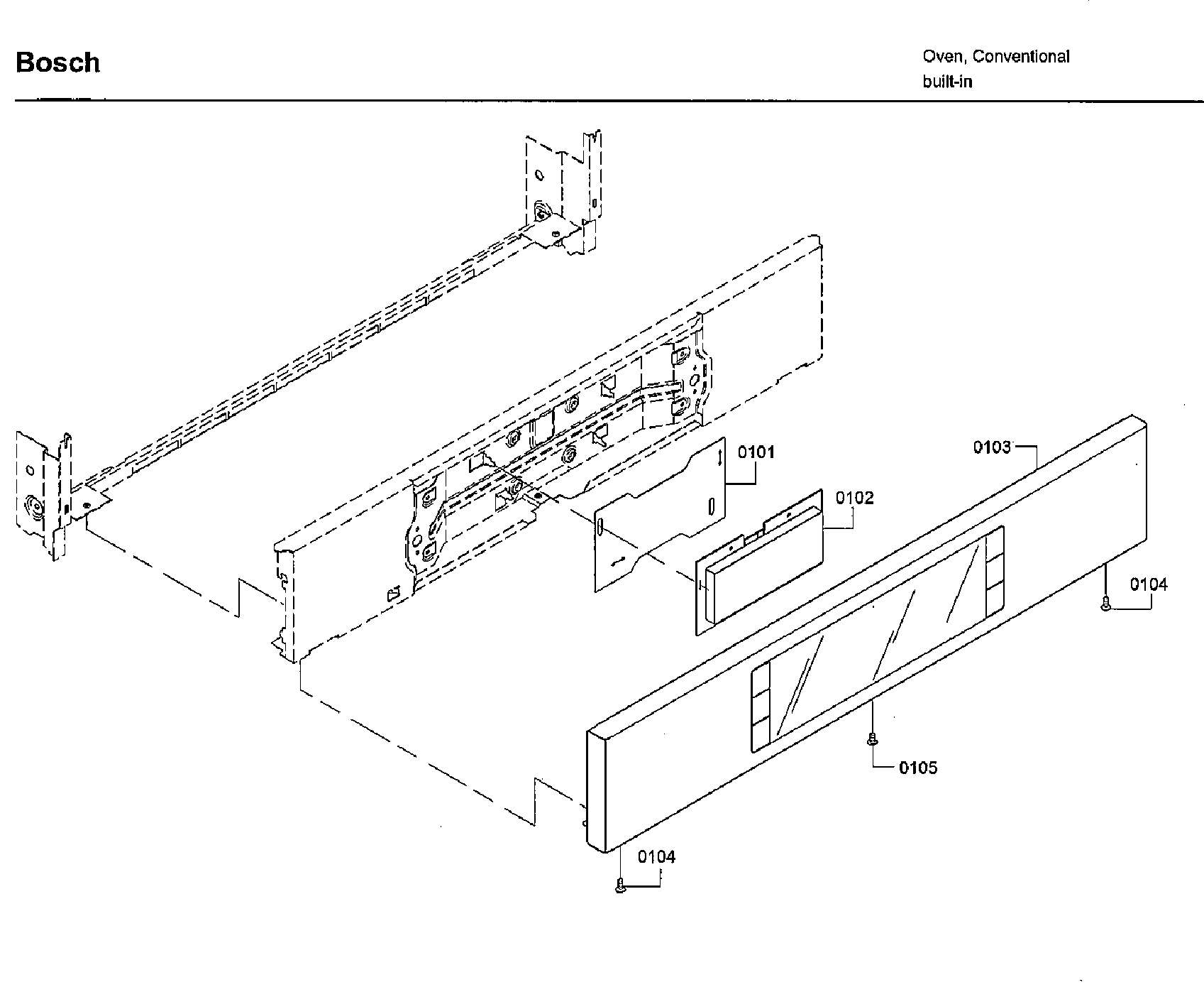 Bosch HBL8752UCC/01 control panel diagram