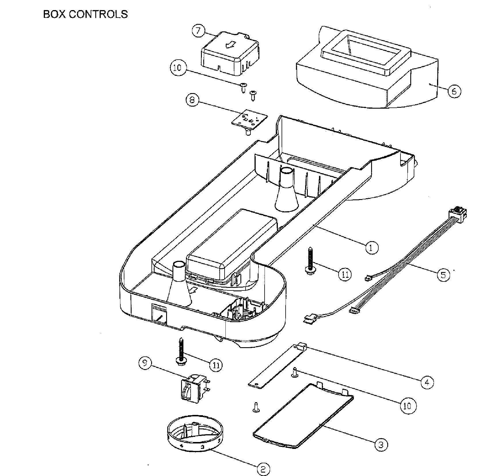 Kenmore 11161212610 controls diagram