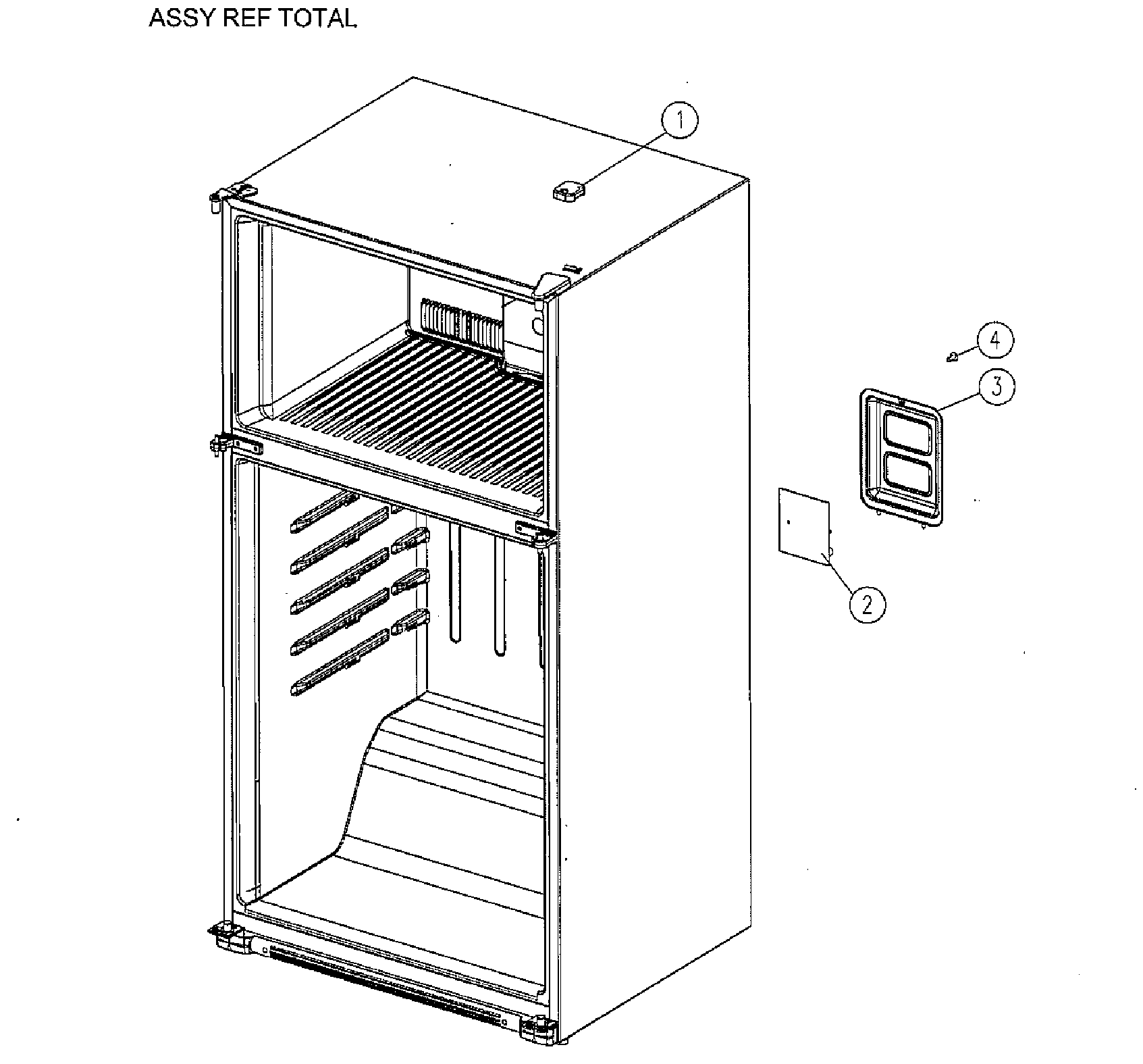 Kenmore 11161212610 cabinet diagram