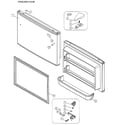 Kenmore 11161219610 freezer door diagram