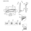 Kenmore 11161219610 handle parts diagram