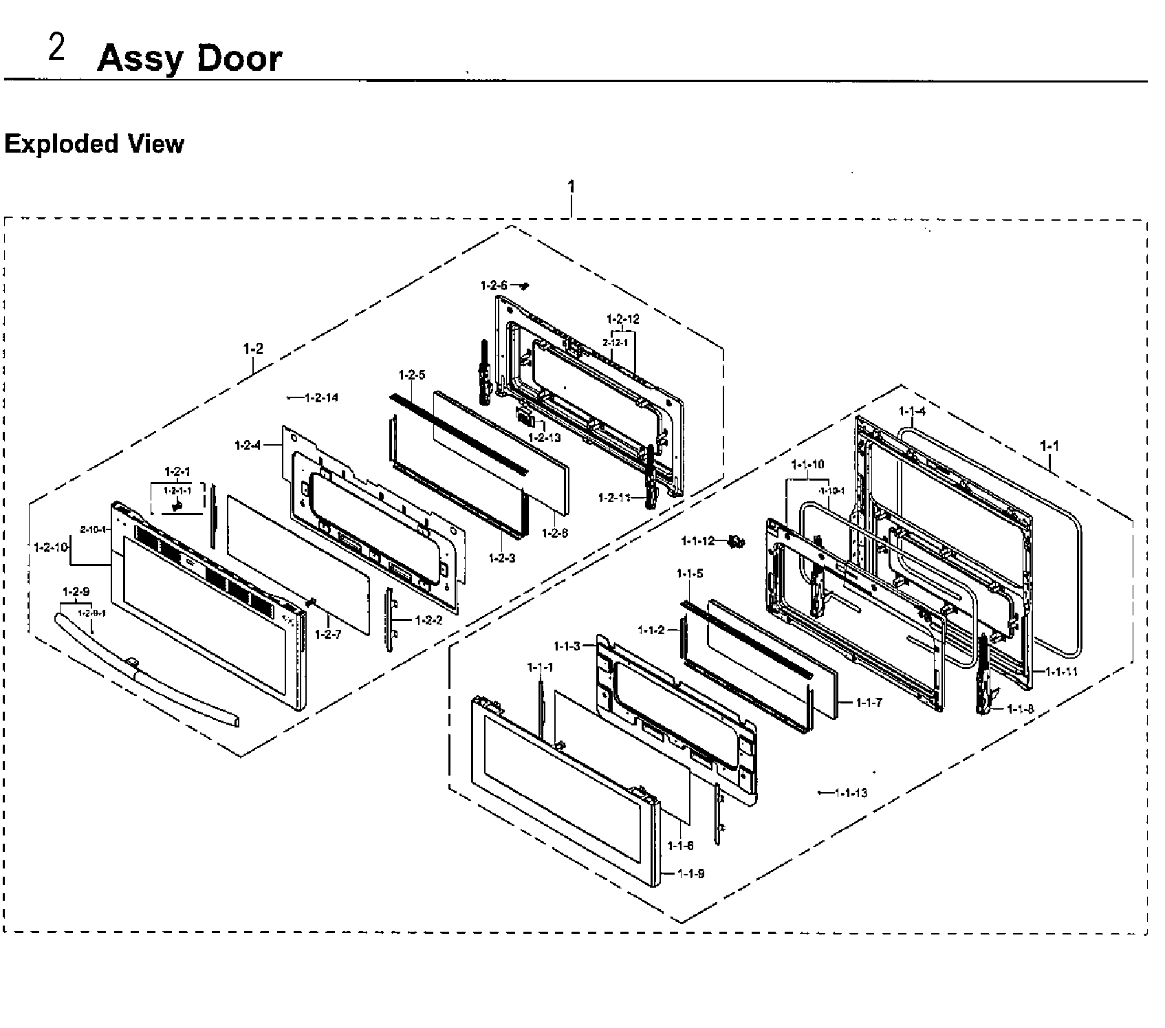 Samsung NE59J7850WG/AA-04 door diagram
