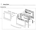 Samsung NX58F5500SS/AA-02 door diagram