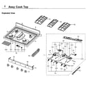Samsung NX58F5500SS/AA-02 cooktop diagram