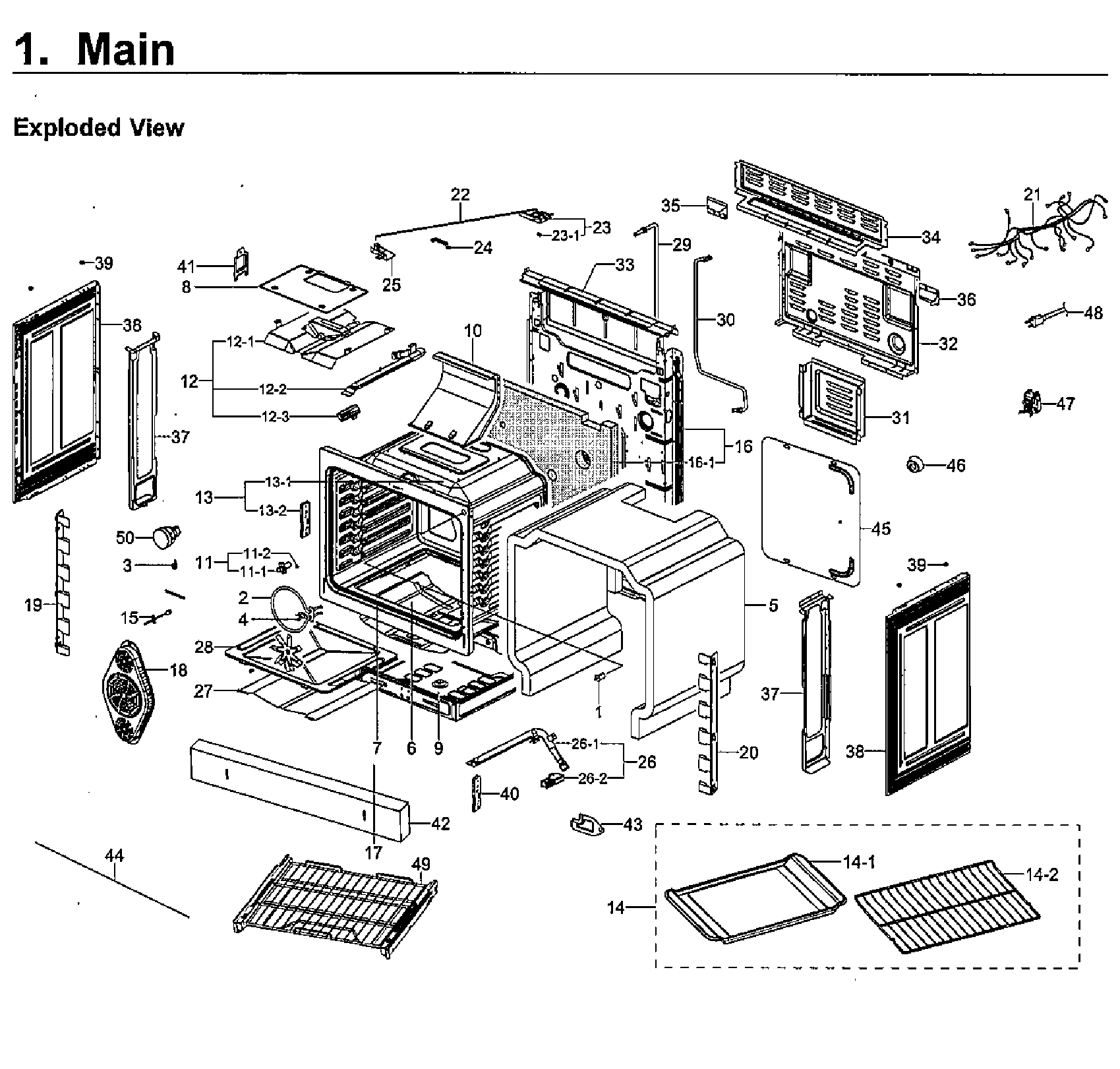 Samsung NX58F5700WS/AA-04 main asy diagram