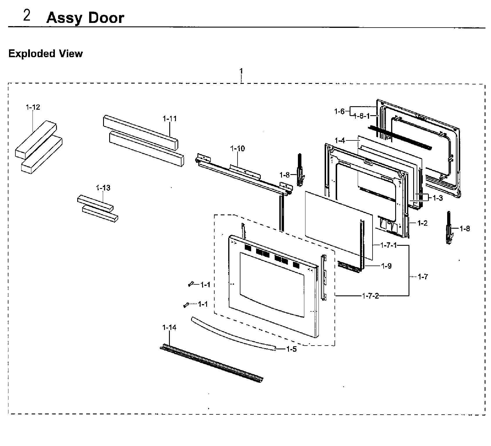 Samsung NX58F5700WS/AA-04 door diagram