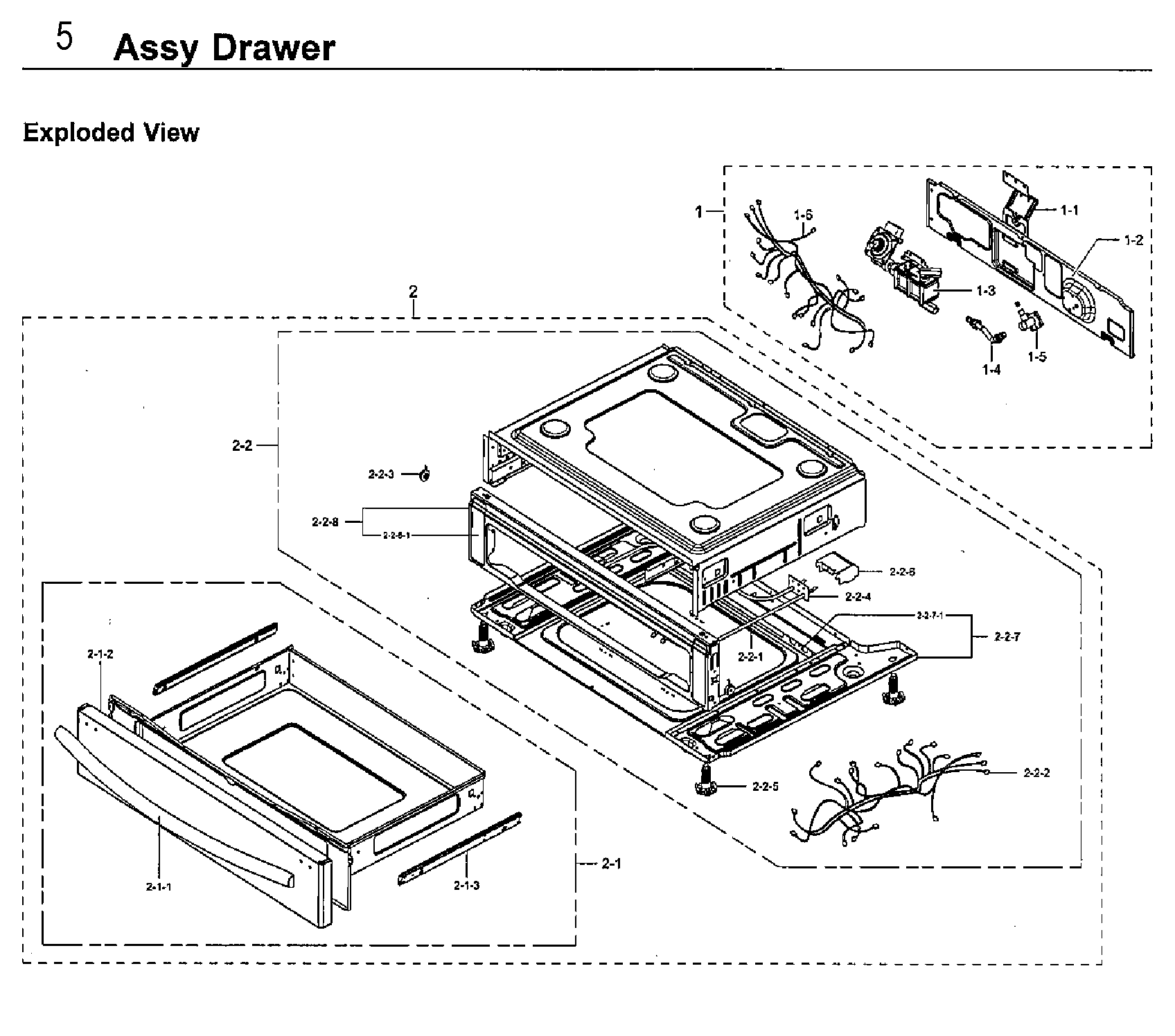 Samsung NX58F5700WS/AA-04 drawer diagram