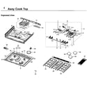 Samsung NX58H9950WS/AA-01 cooktop diagram