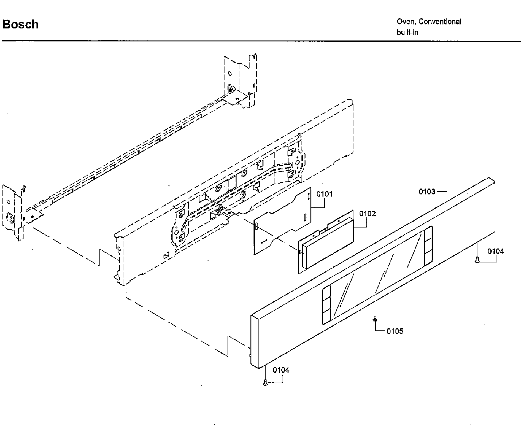Bosch HBL8451UC/02 control panel diagram