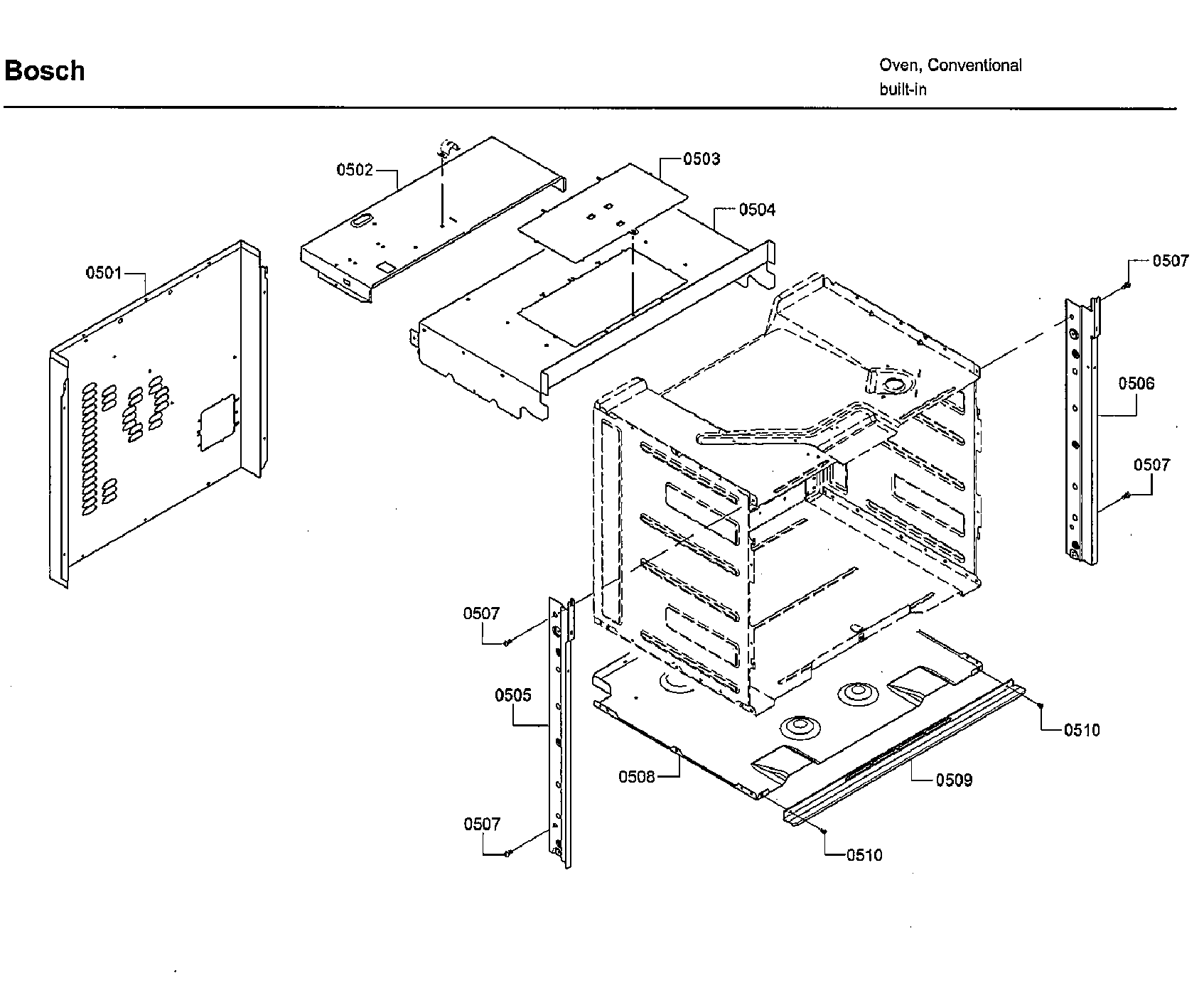 Bosch HBL8451UC/02 frame diagram