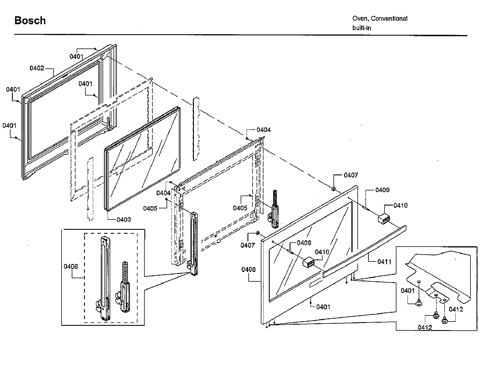 Bosch HBL8661UC/02 door diagram
