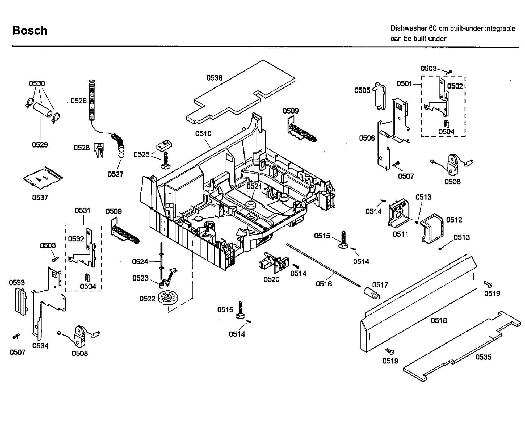 Bosch SHX46L15UC/43 base diagram