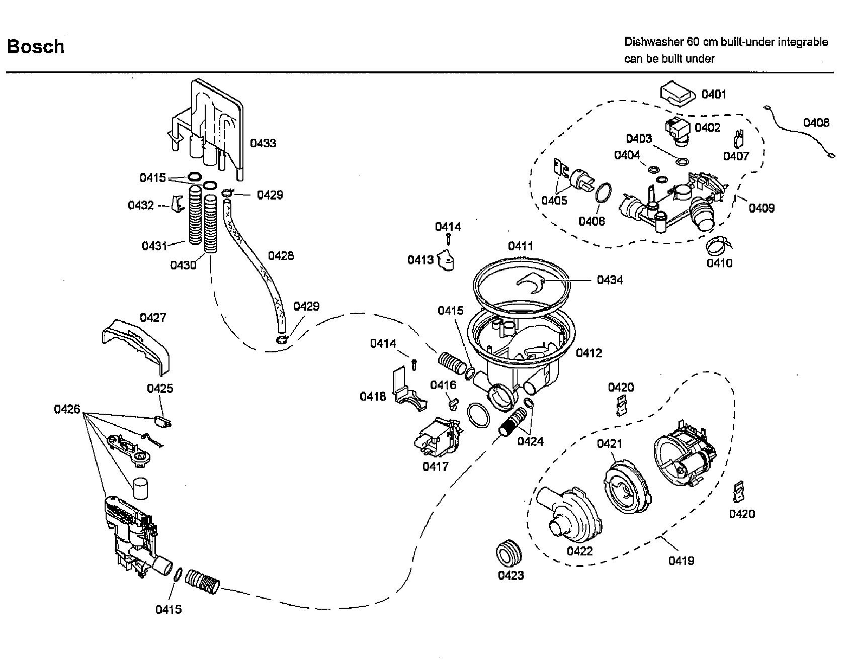 Bosch SHX46L15UC/46 pump diagram