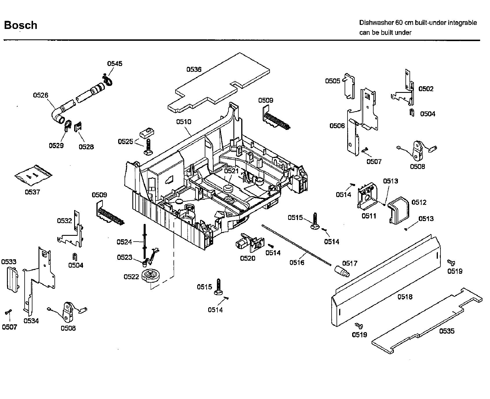 Bosch SHX46L15UC/53 base diagram