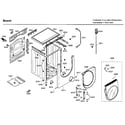 Bosch WFMC3301UC/04 cabinet/door diagram