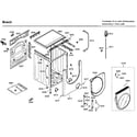 Bosch WFMC3301UC/11 cabinet/door diagram