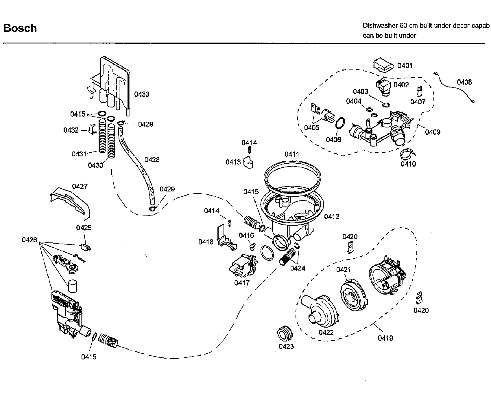Bosch SHU33A02UC/22 pump diagram