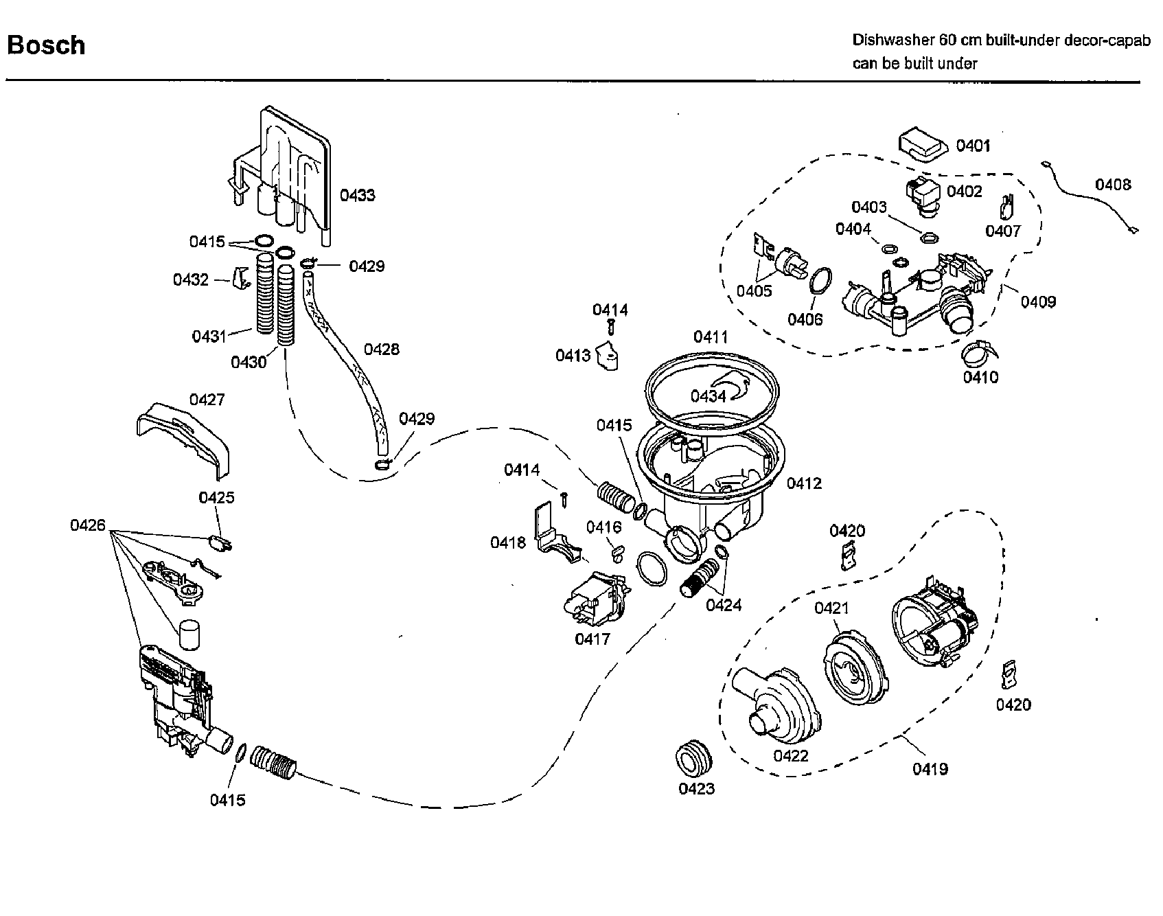 Bosch SHU33A02UC/36 pump diagram