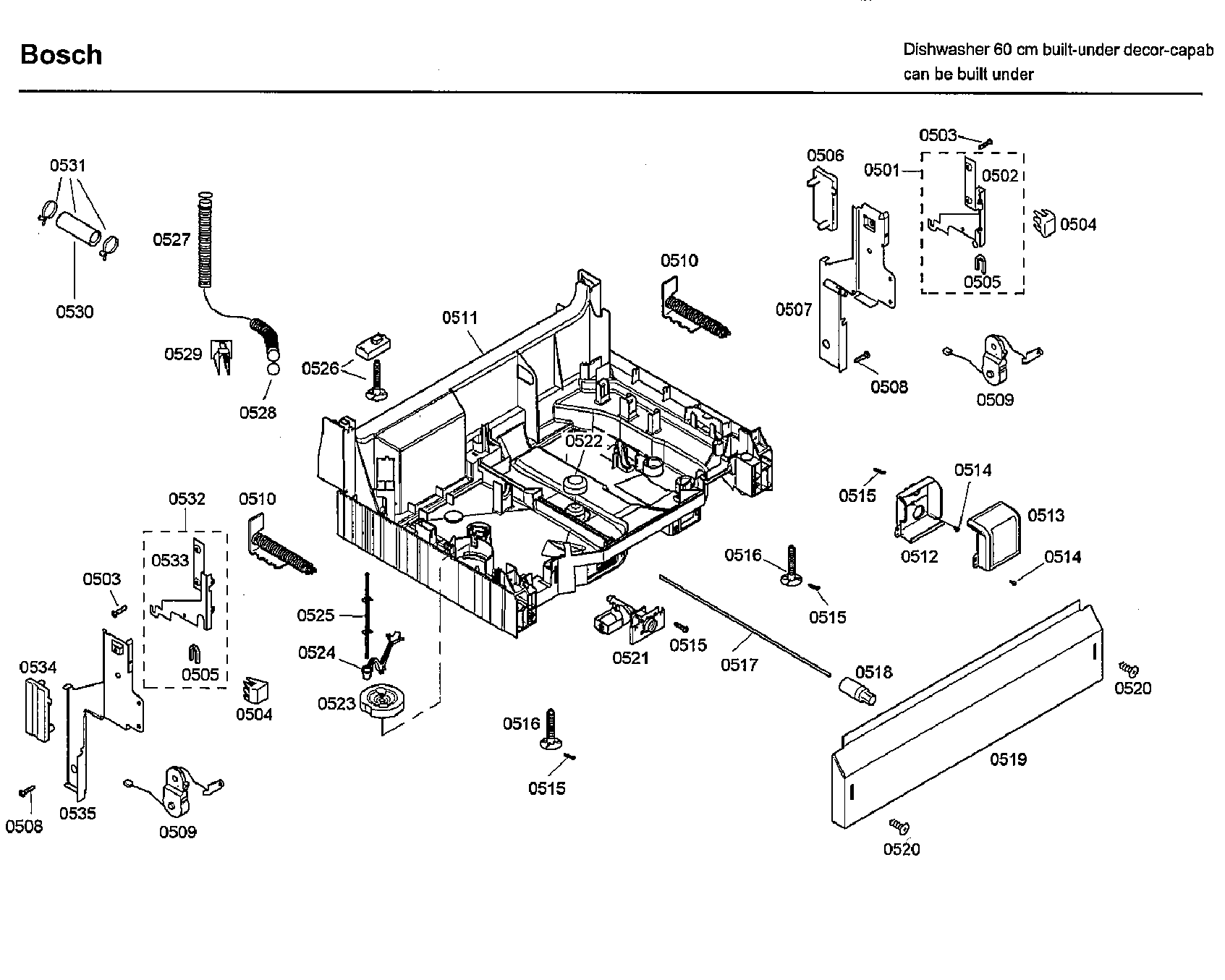Bosch SHU33A02UC/36 base diagram