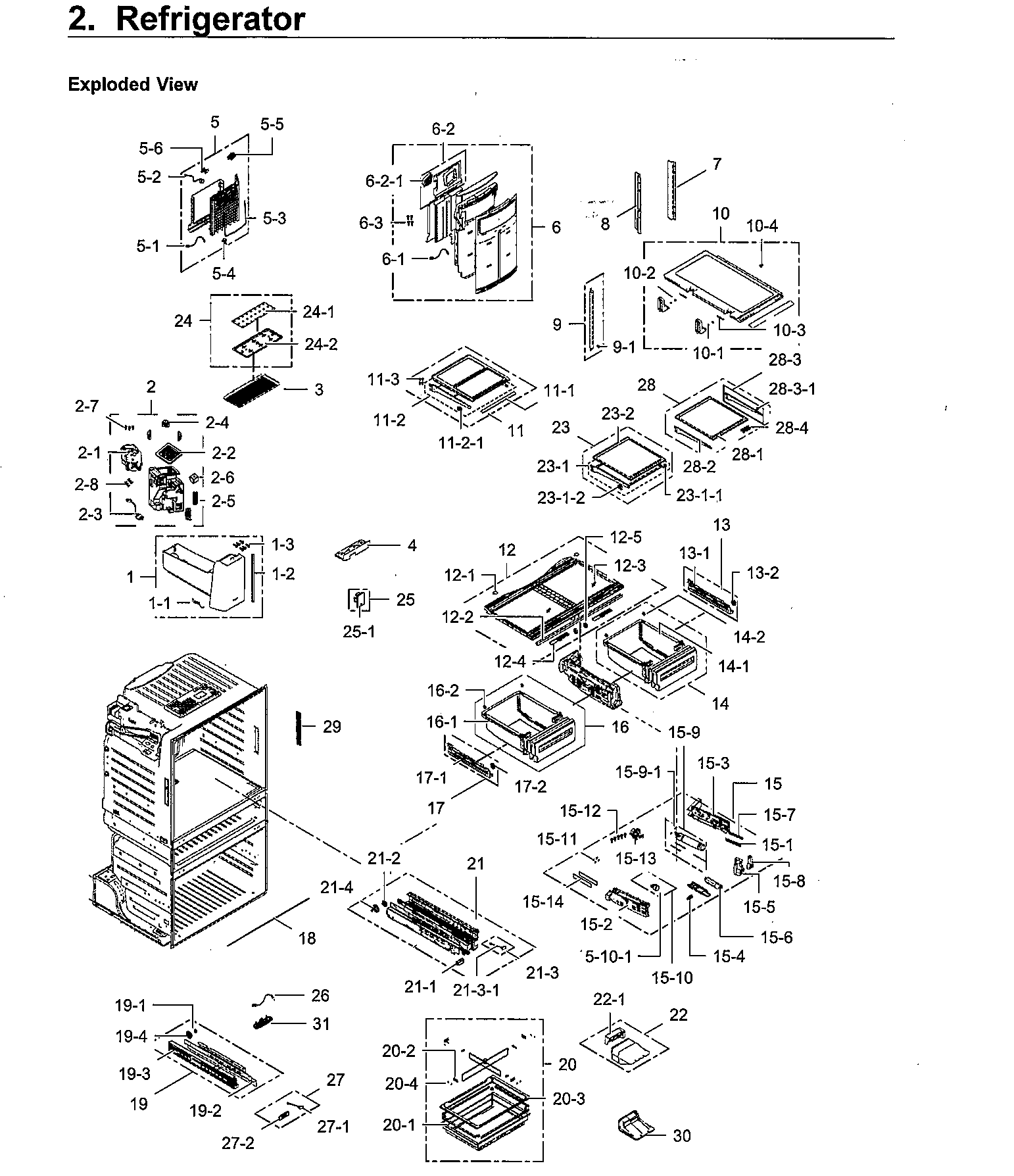 Samsung RF28HMEDBWW/AA-12 fridge diagram
