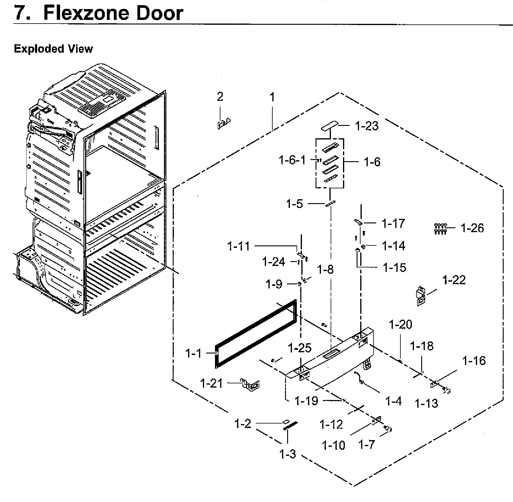 Samsung RF28HMEDBWW/AA-12 door right diagram