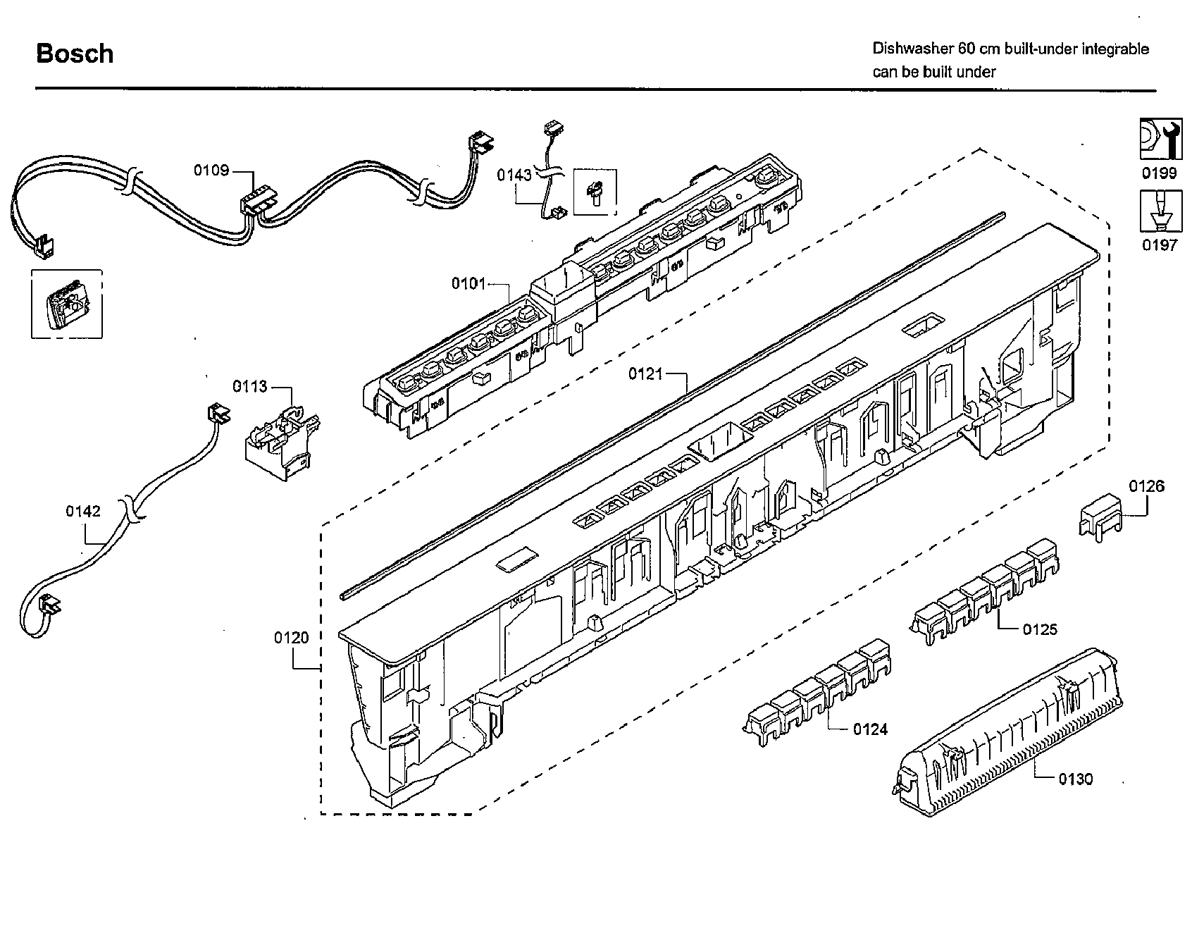 Bosch SHP65TL6UC/09 control panel diagram