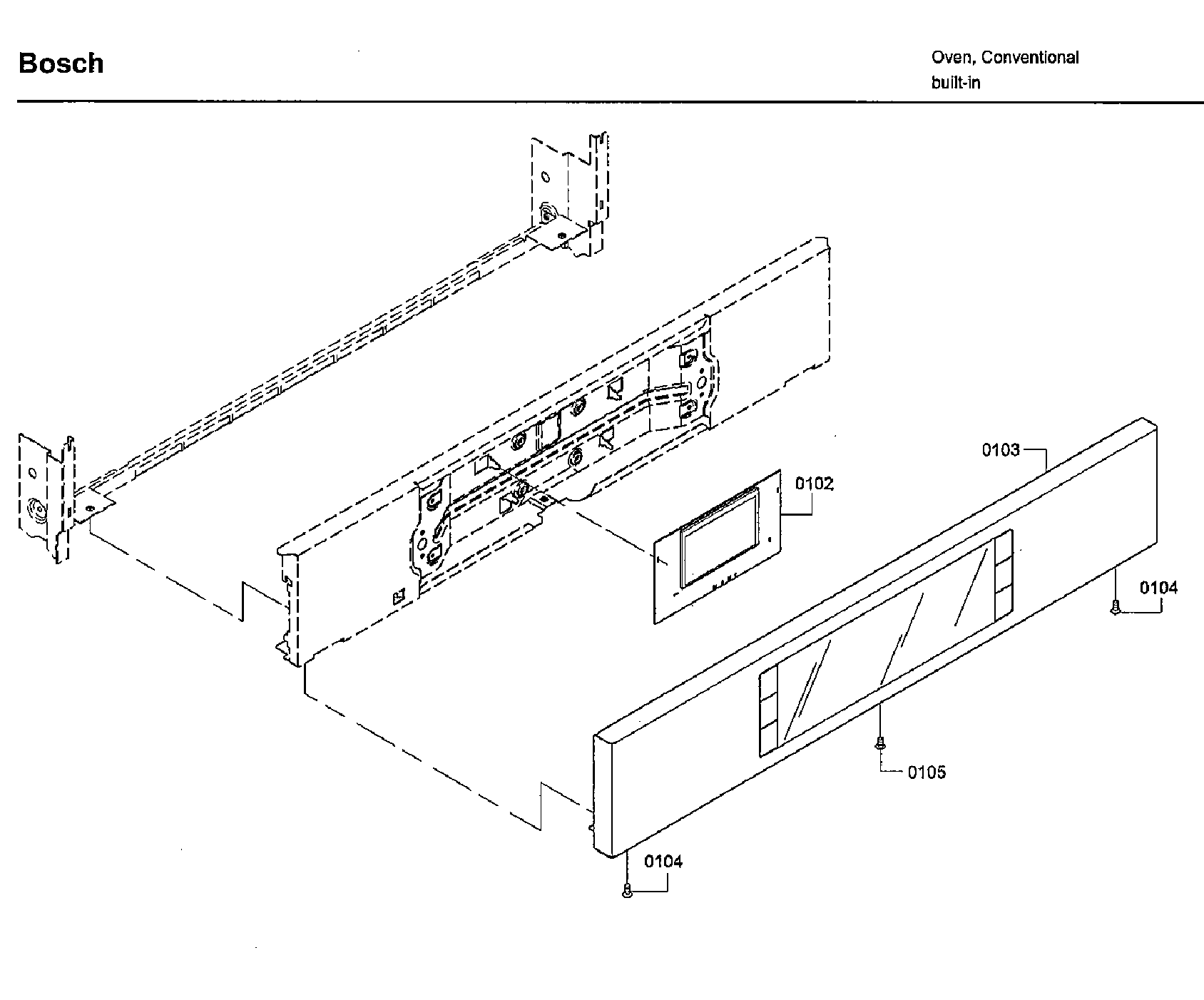 Bosch HBLP451UC/02 control panel diagram
