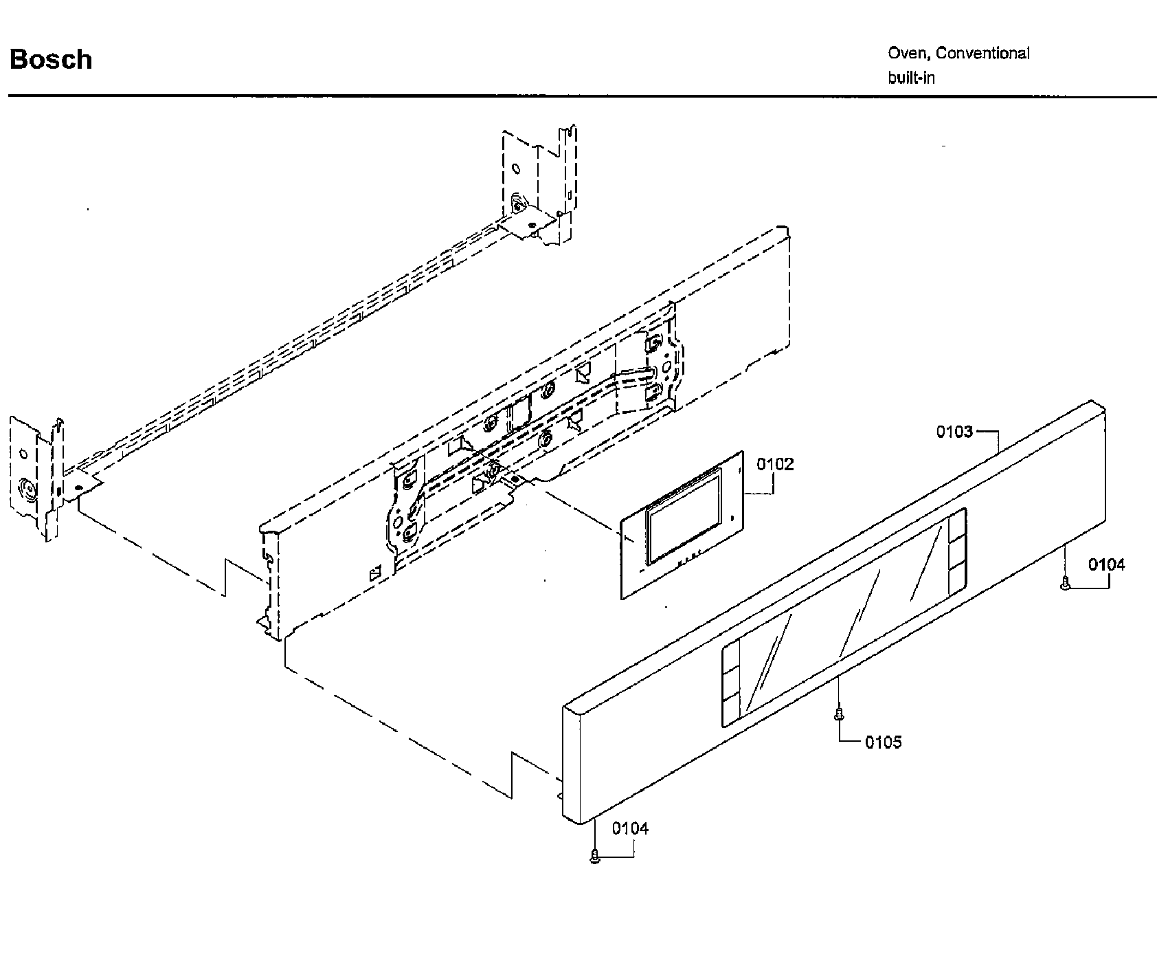 Bosch HBLP451LUC/02 control panel diagram