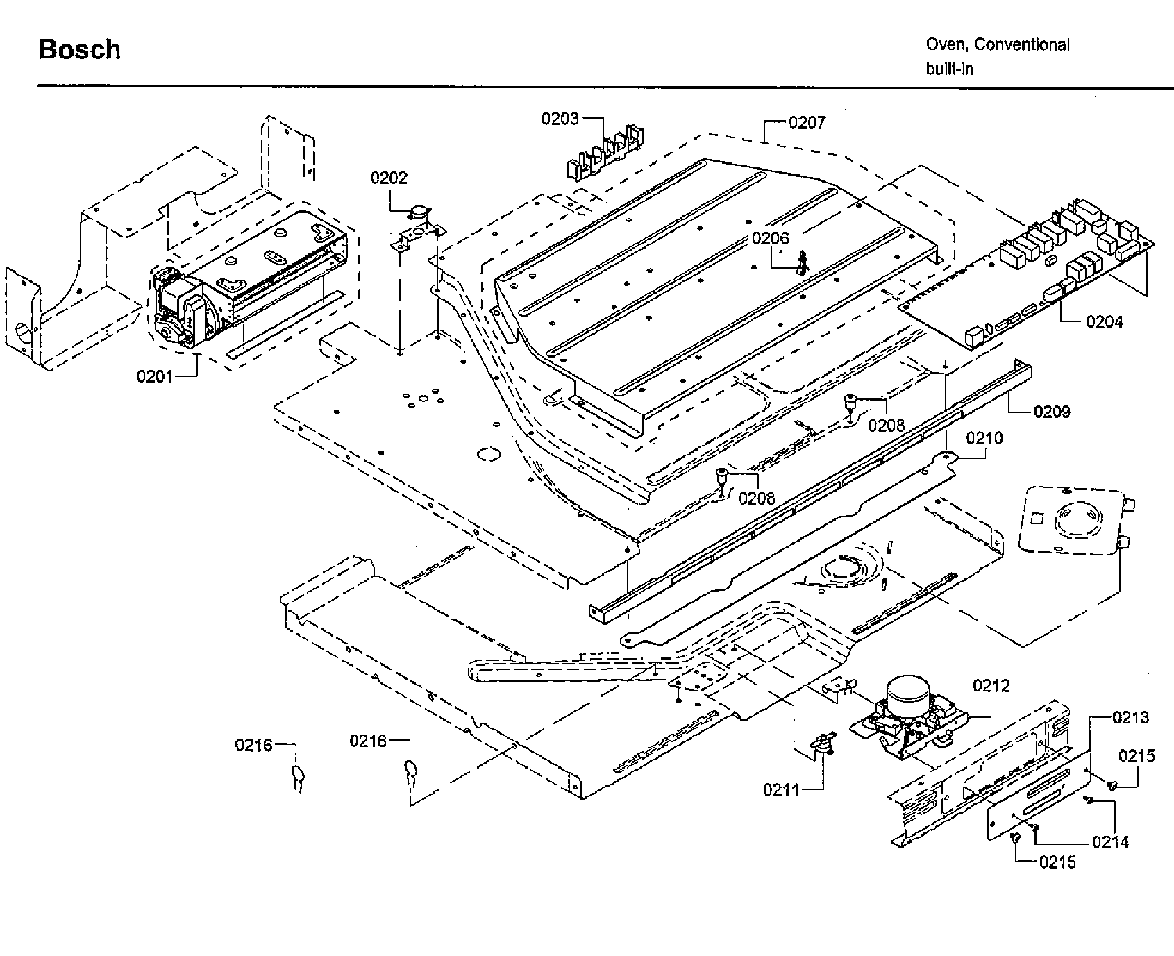 Bosch HBLP451LUC/02 lock assy diagram