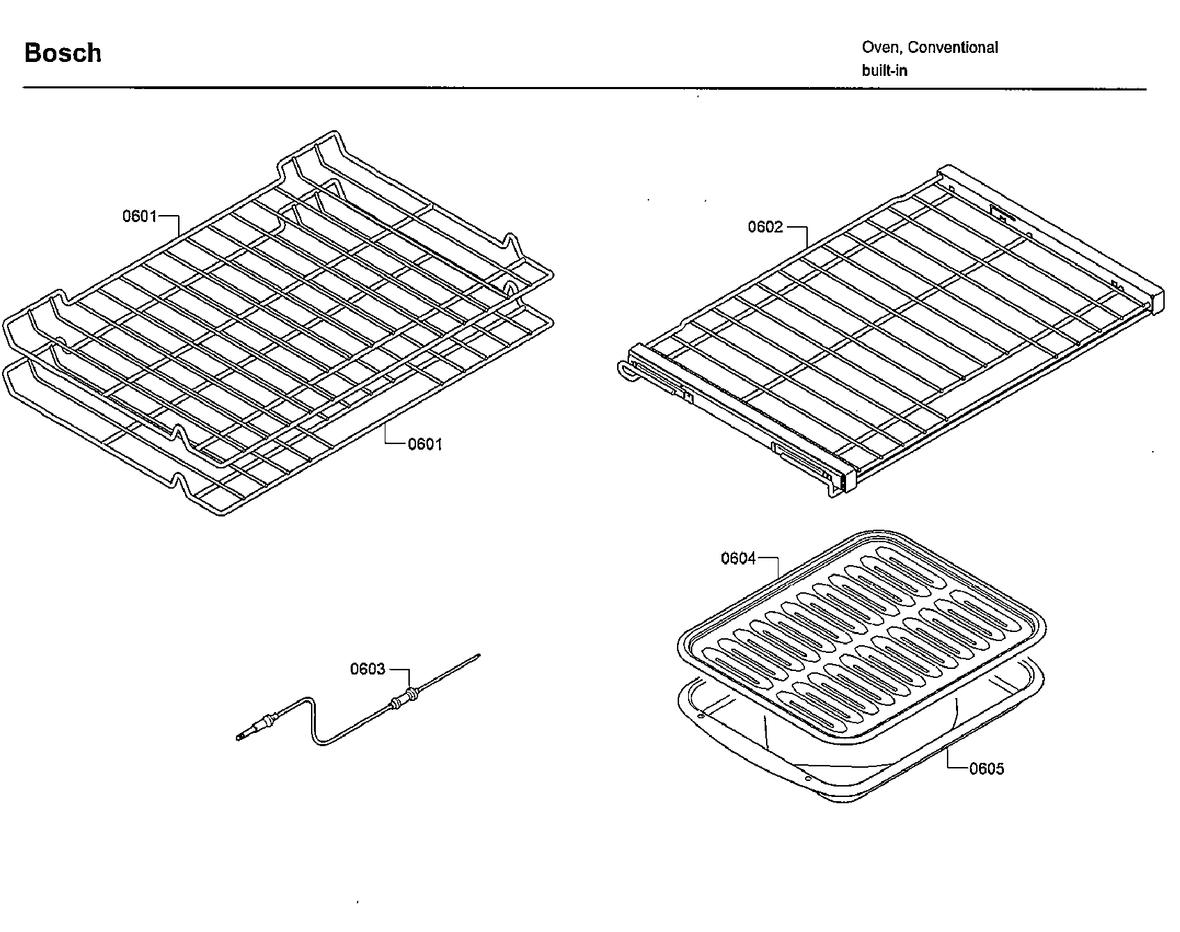 Bosch HBLP451LUC/02 shelfs diagram
