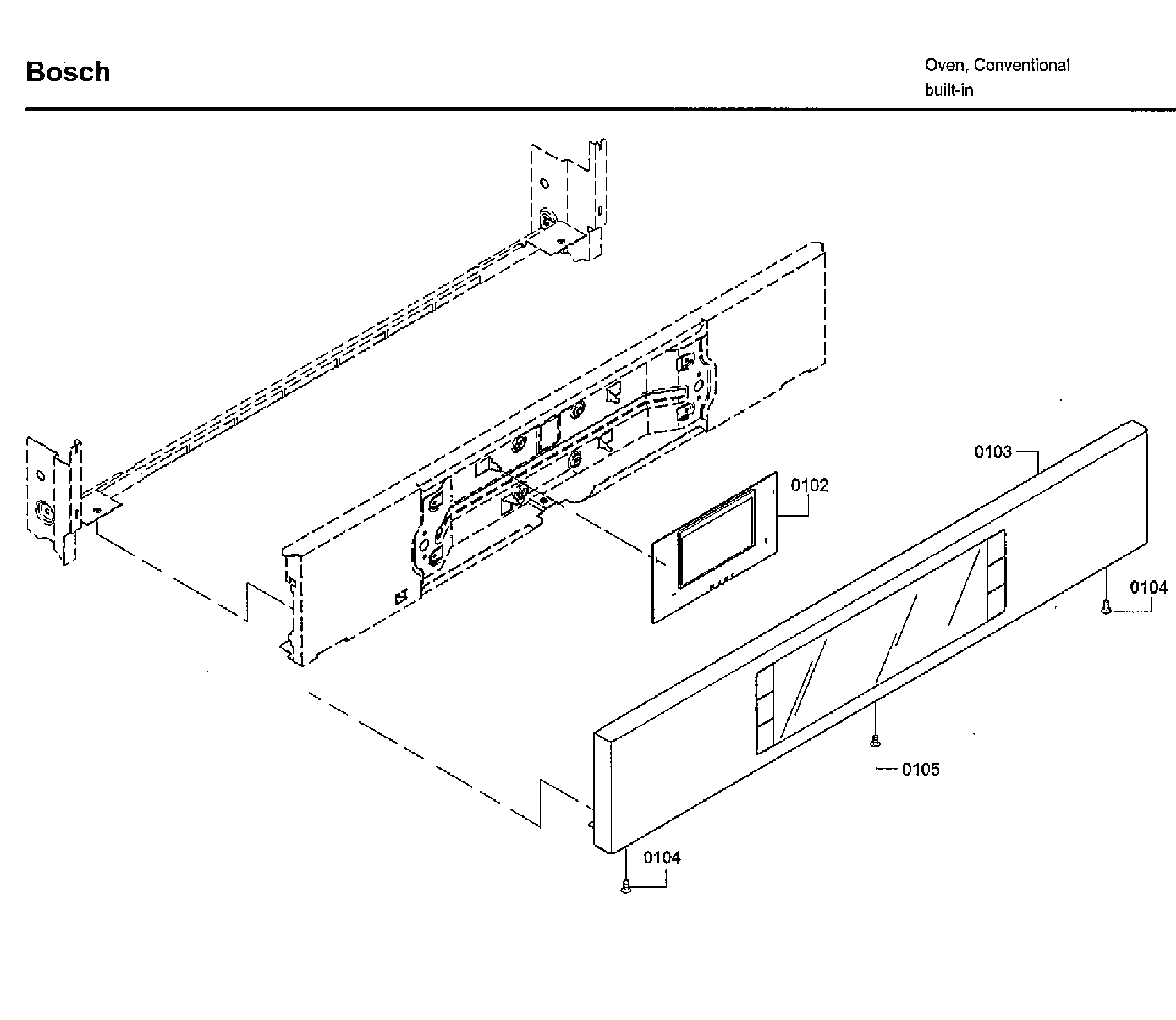 Bosch HBLP451RUC/02 control panel diagram