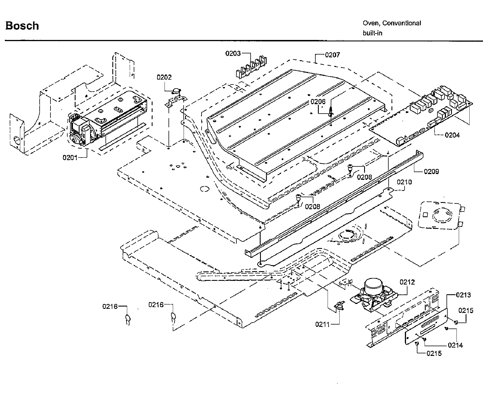 Bosch HBLP451RUC/02 lock assy diagram