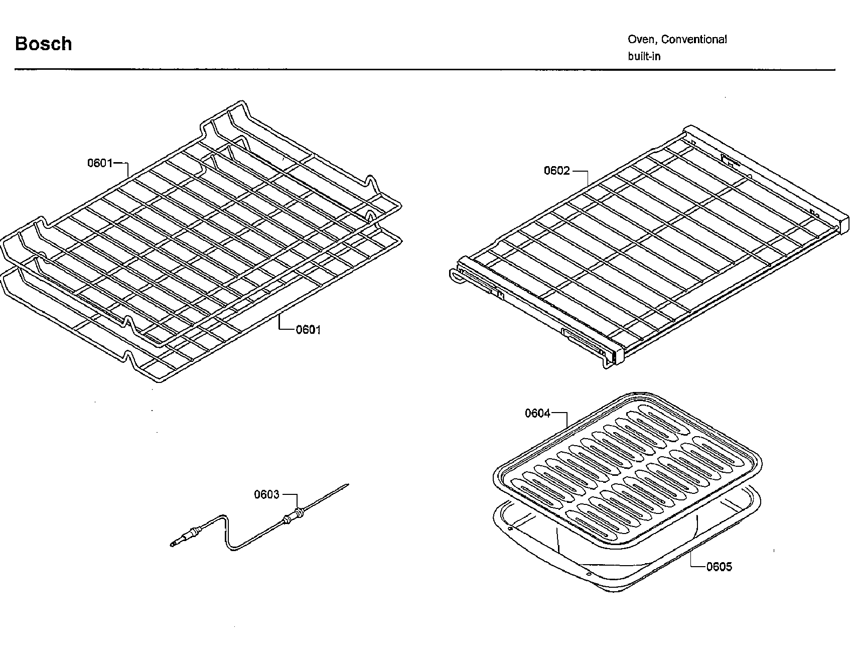 Bosch HBLP451RUC/02 shelfs diagram