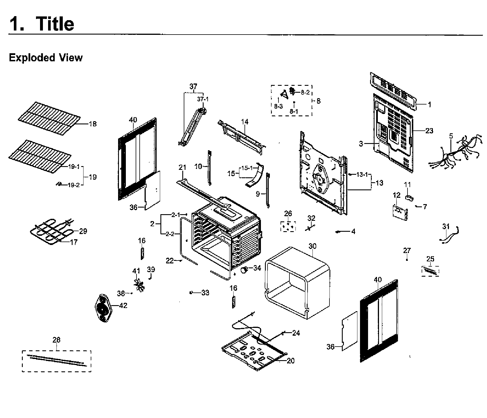 Samsung NE59M4320SW/AA-00 main assy diagram