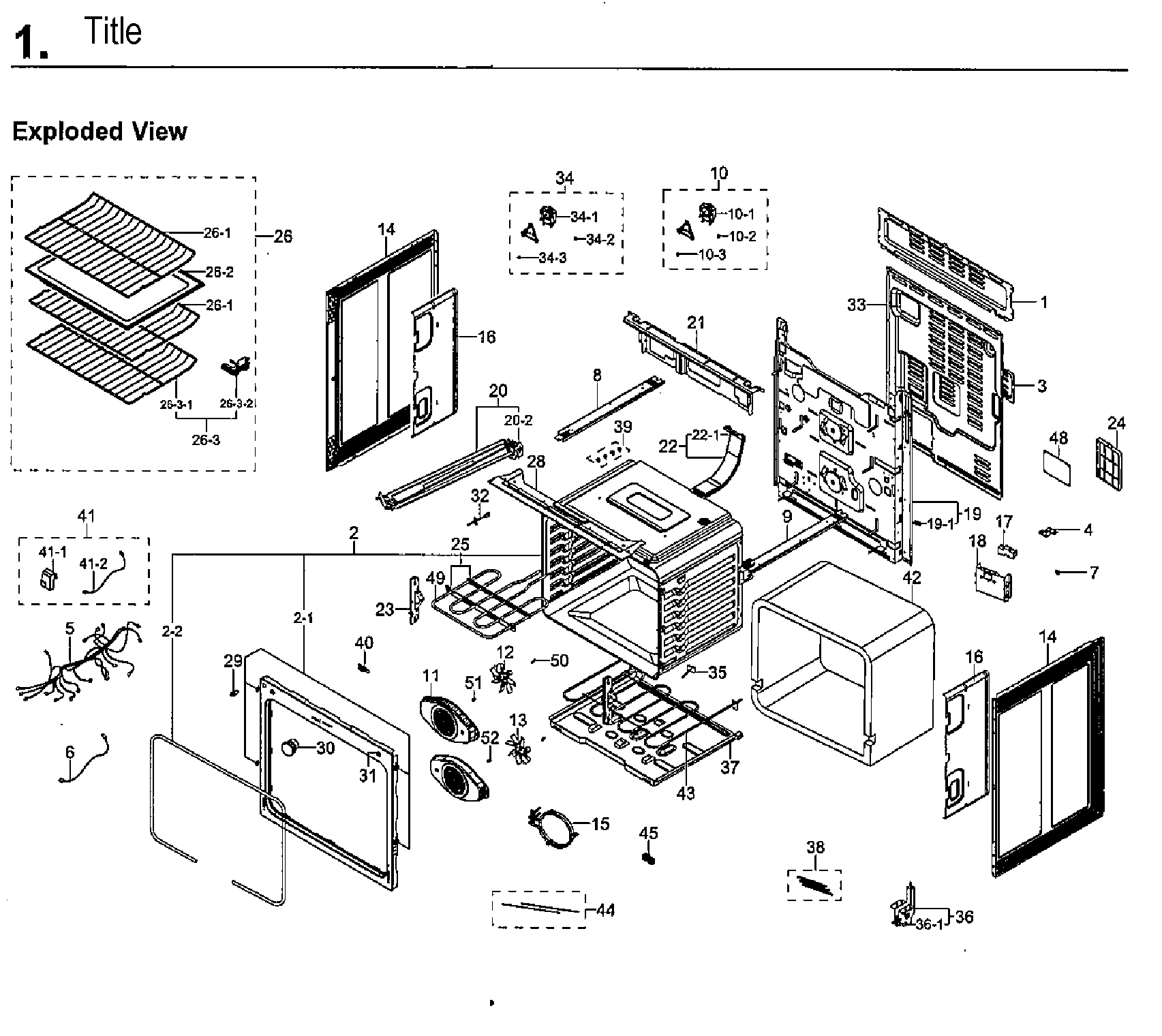 Samsung NE59M6850SG/AA-01 main assy diagram