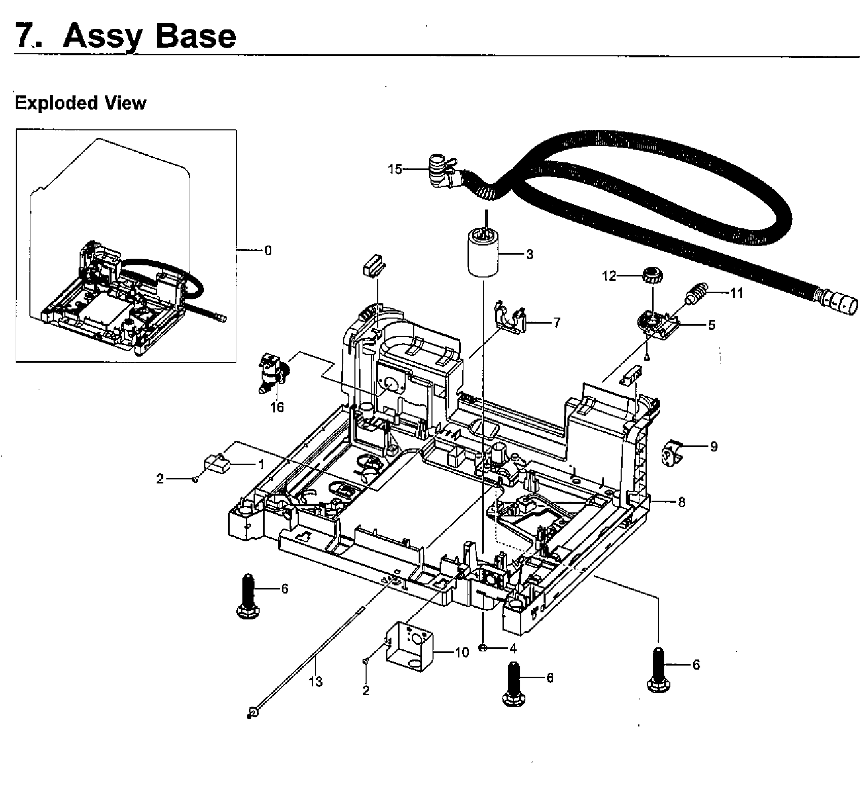 Samsung DW80M9960US/AA-00 base diagram