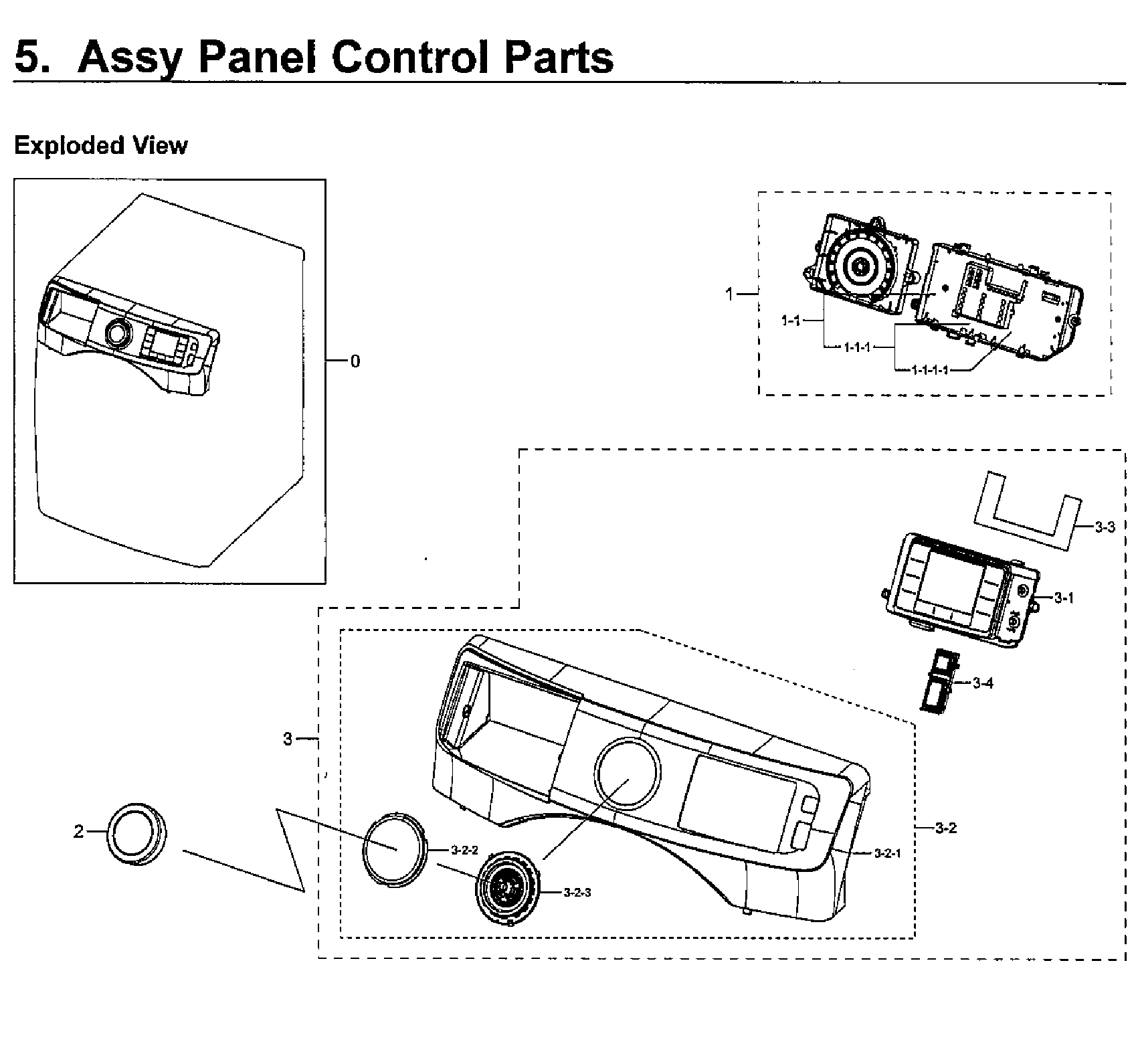Samsung WF45M5500AW/A5-00 control panel diagram