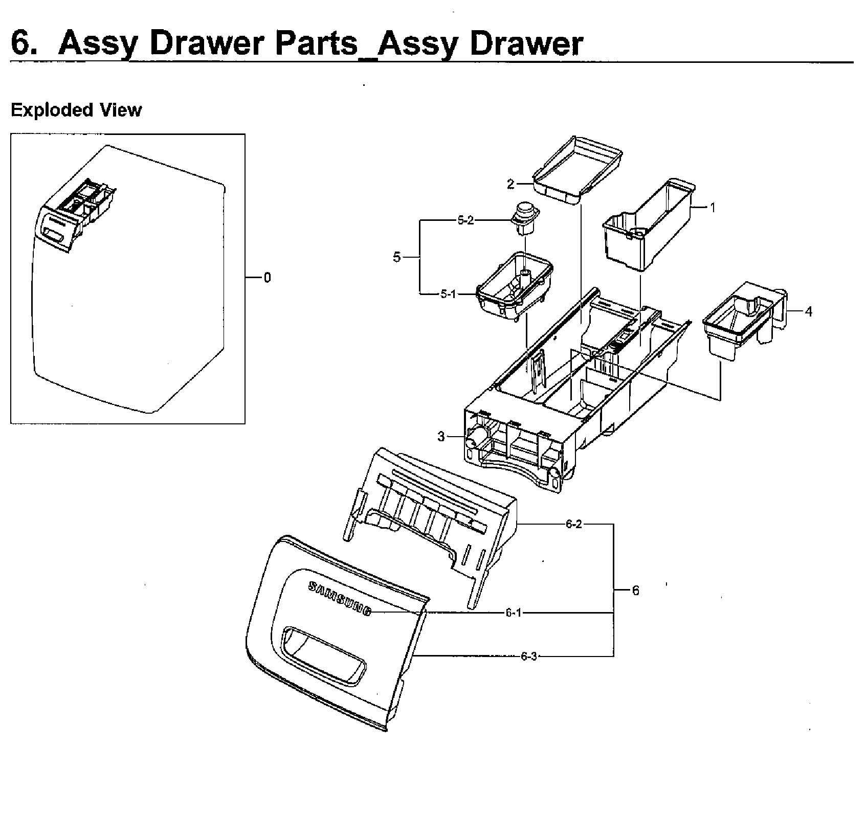 Samsung WF45M5500AW/A5-00 drawer diagram