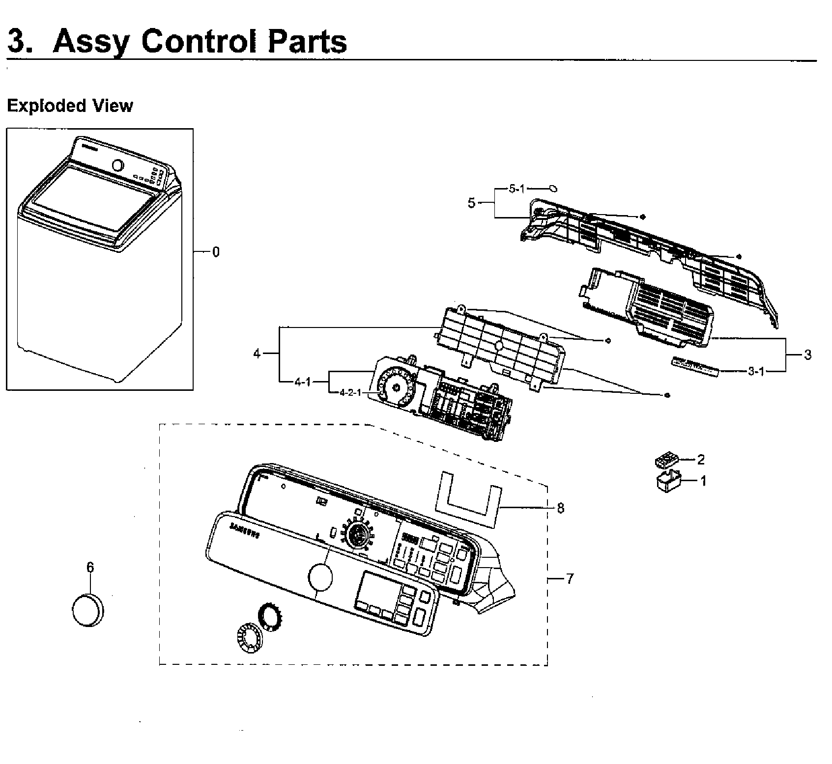 Samsung WA52M7750AV/A4-00 control diagram