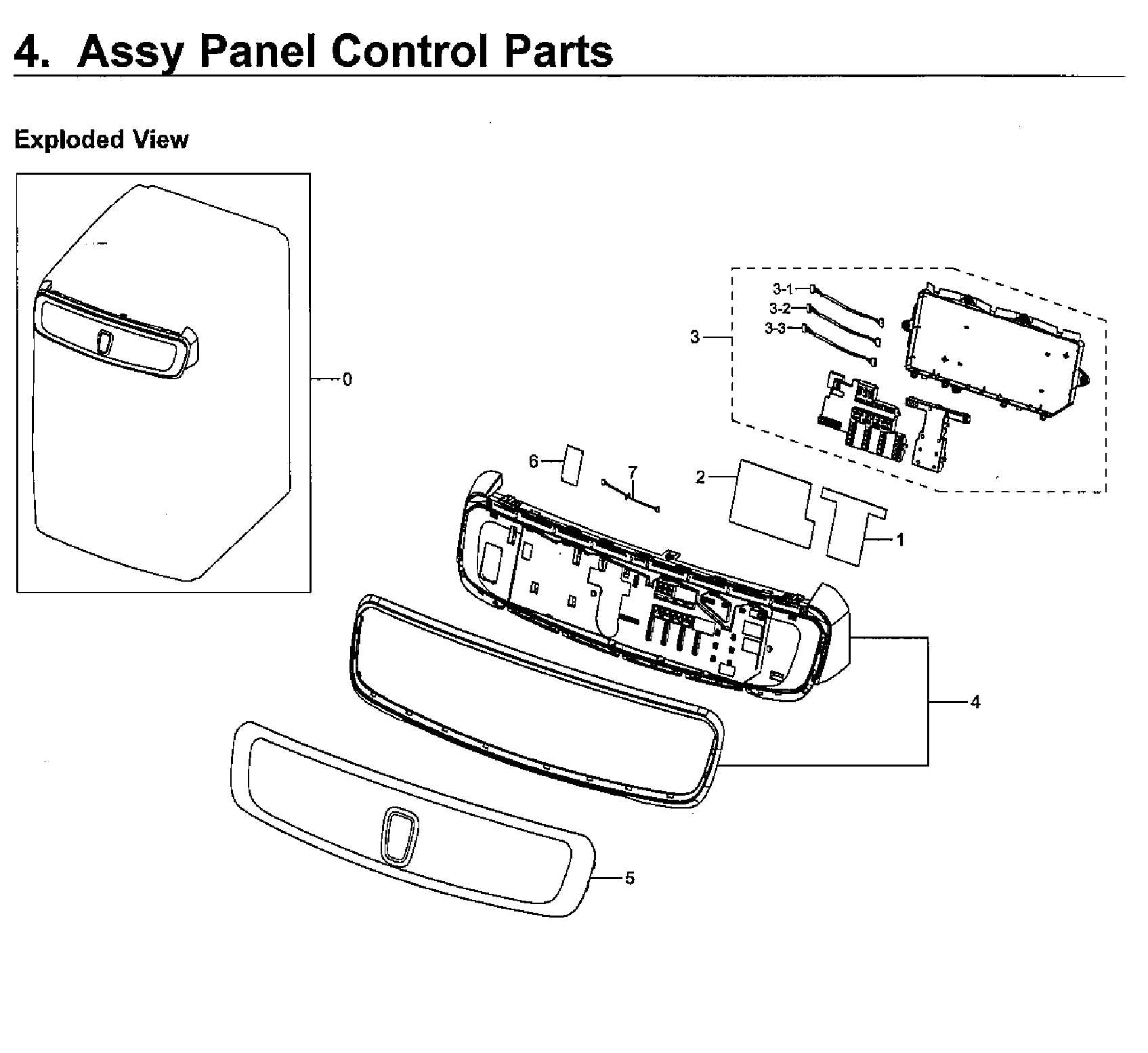 Samsung WV60M9900AV/A5-00 control panel diagram