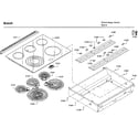 Bosch HEIP054U/06 top assy diagram
