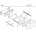 Bosch HII8055U/01 drawer diagram
